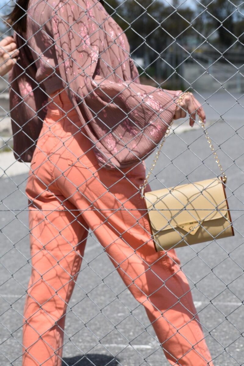 Christy Slouchy Denim - Peach - Image 4