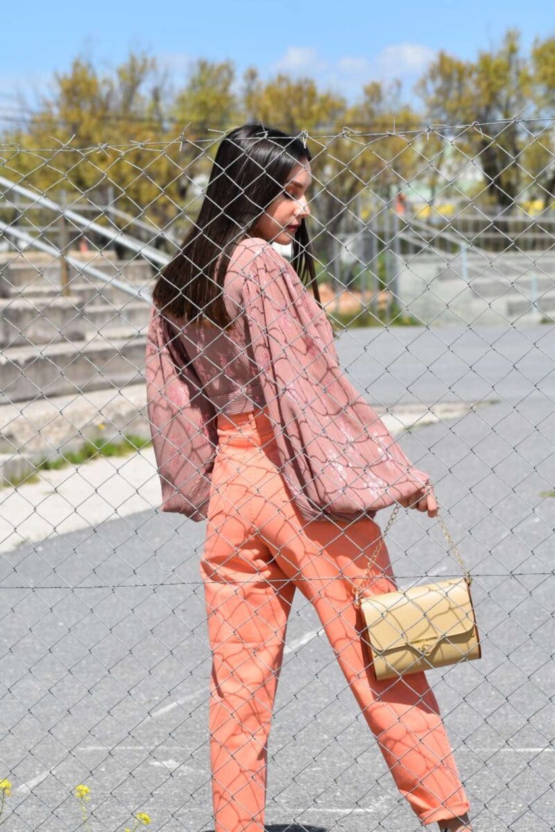 Christy Slouchy Denim - Peach - Image 3