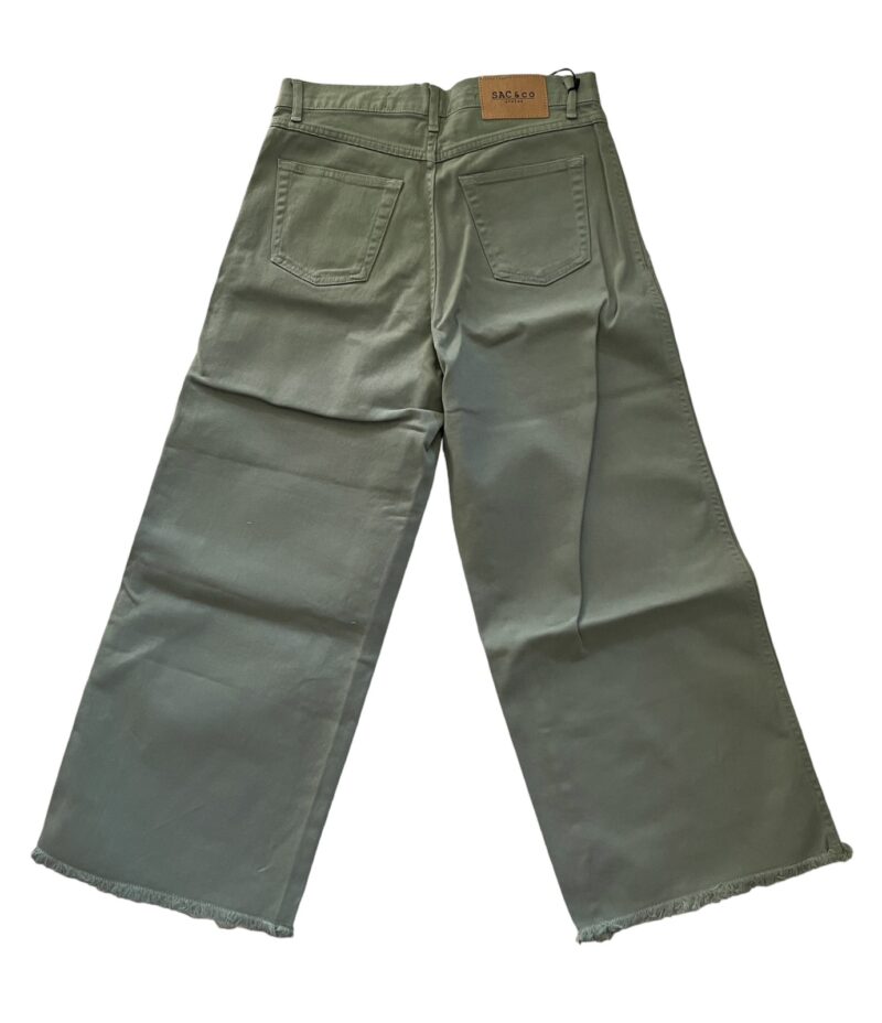 Callista Denim Cullotes – Khaki - Image 2