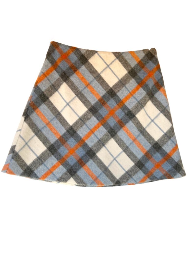 Plaid Skirt - Baby Blue