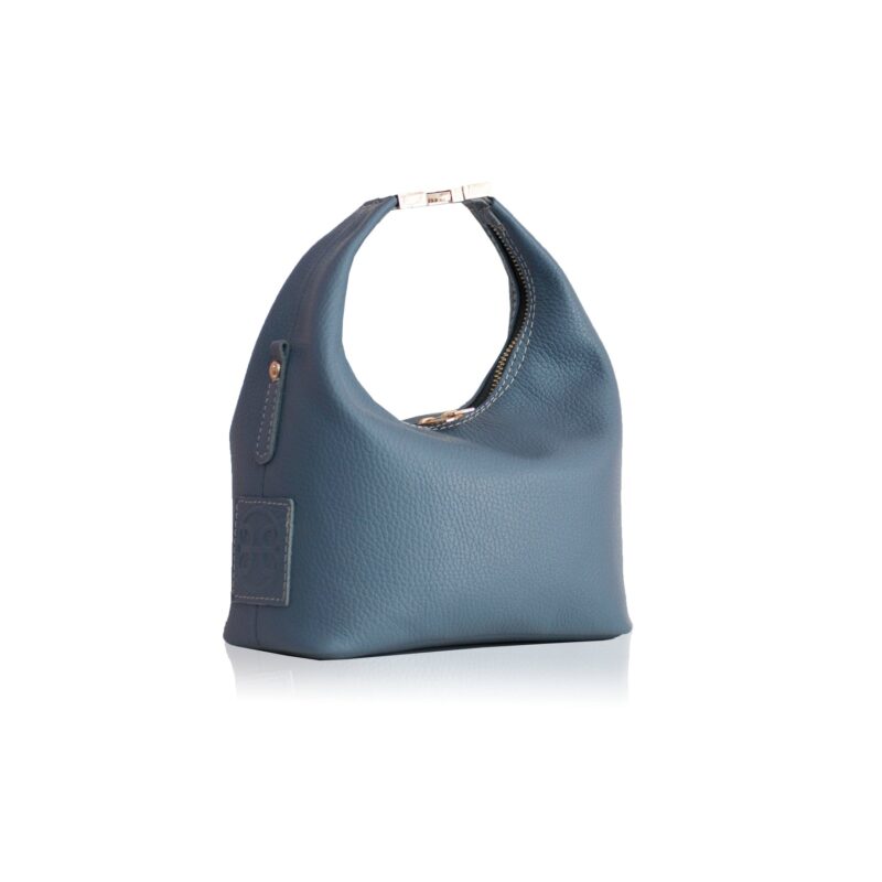 Maggie Δερμάτινη Τσάντα Χειρός - French Blue - Image 7