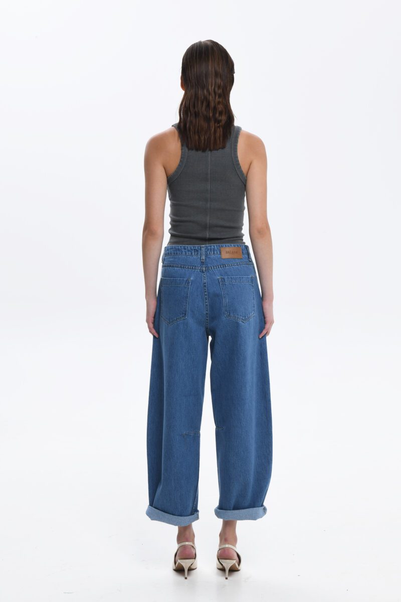 Inna Balloon Denim – Mid Blue - Image 2