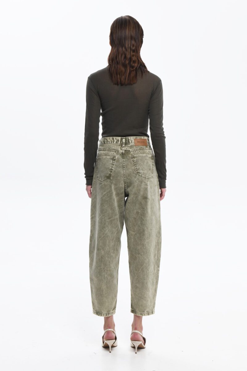 Lima Slouchy Denim – Washed Khaki - Image 2