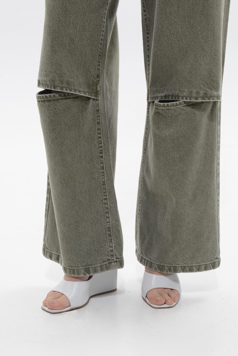 Selma Denim – Khaki - Image 2