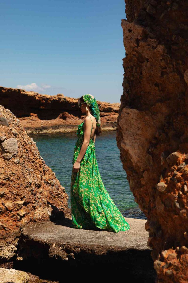 Orelia Maxi Dress - Green - Image 2