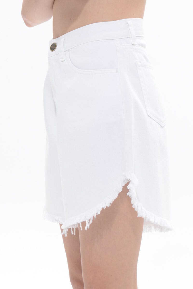 Domna Denim Shorts - White - Image 3