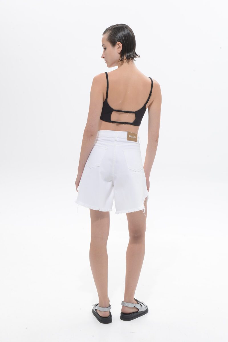 Domna Denim Shorts - White - Image 2