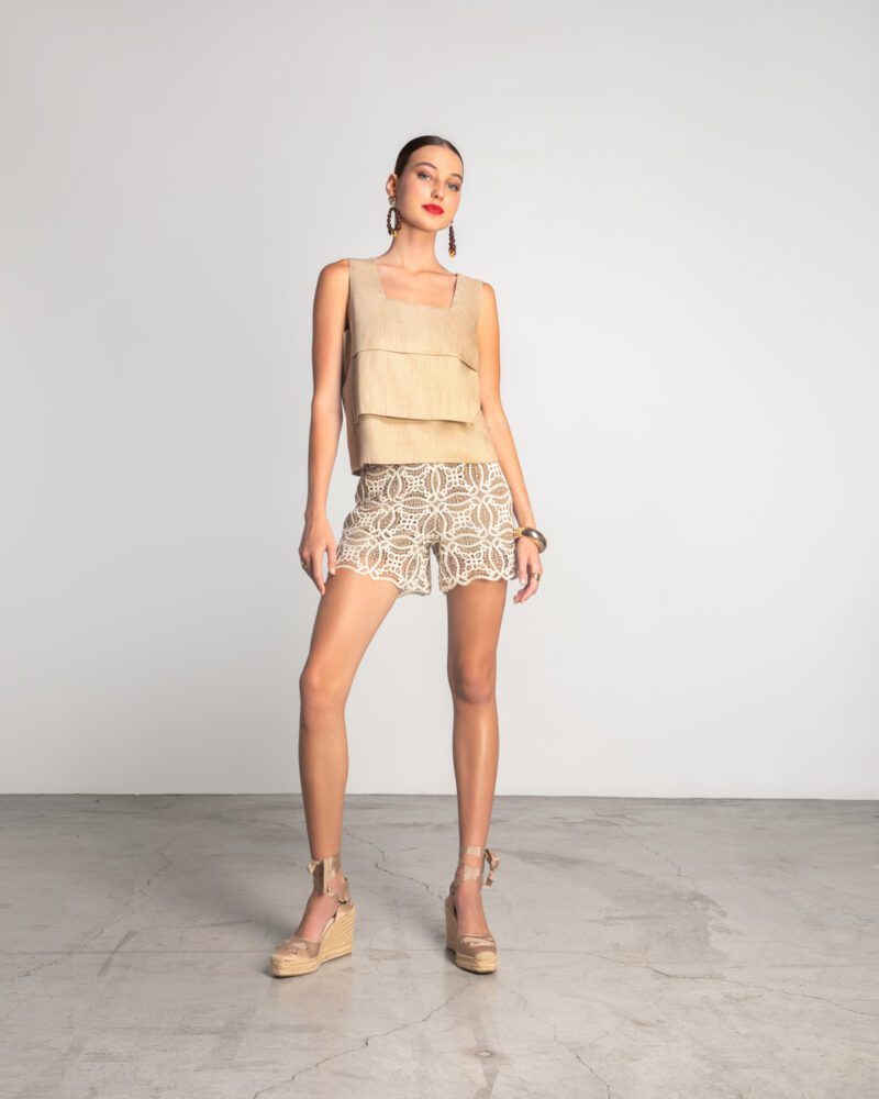 Bella Shorts – Beige - Image 5