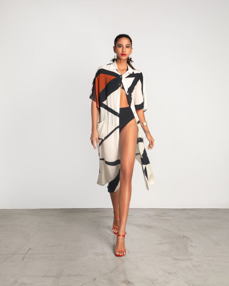 Arcadia Kimono Dress - Print