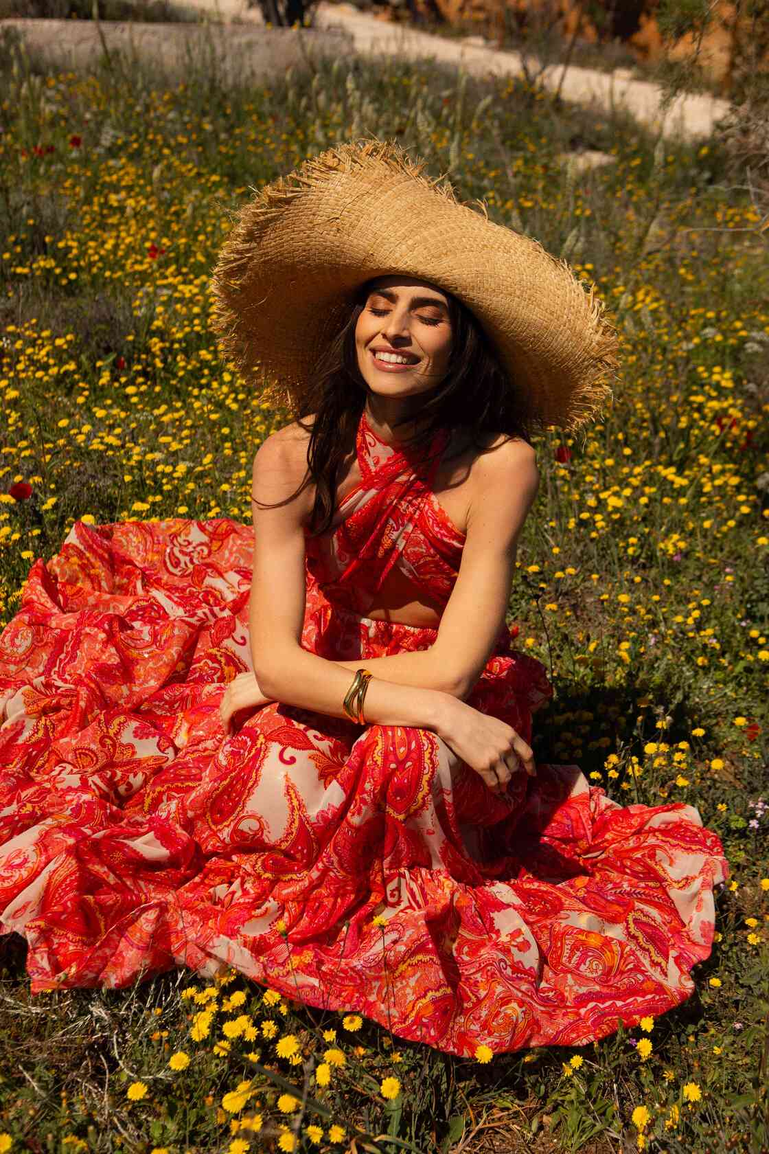 Riviera Maxi Dress - Coral - Image 3