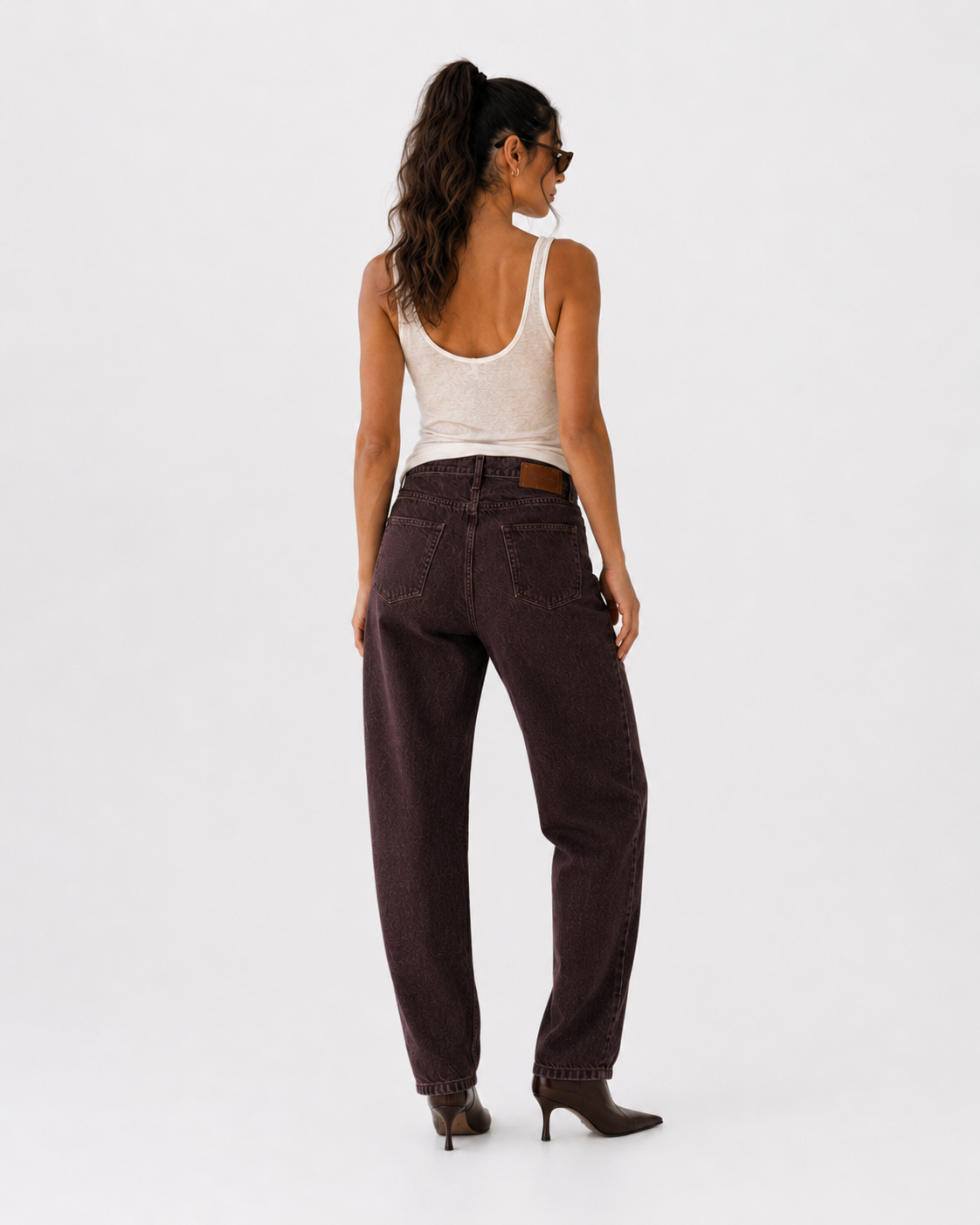 Lima Slouchy Denim - Chestnut - Image 2